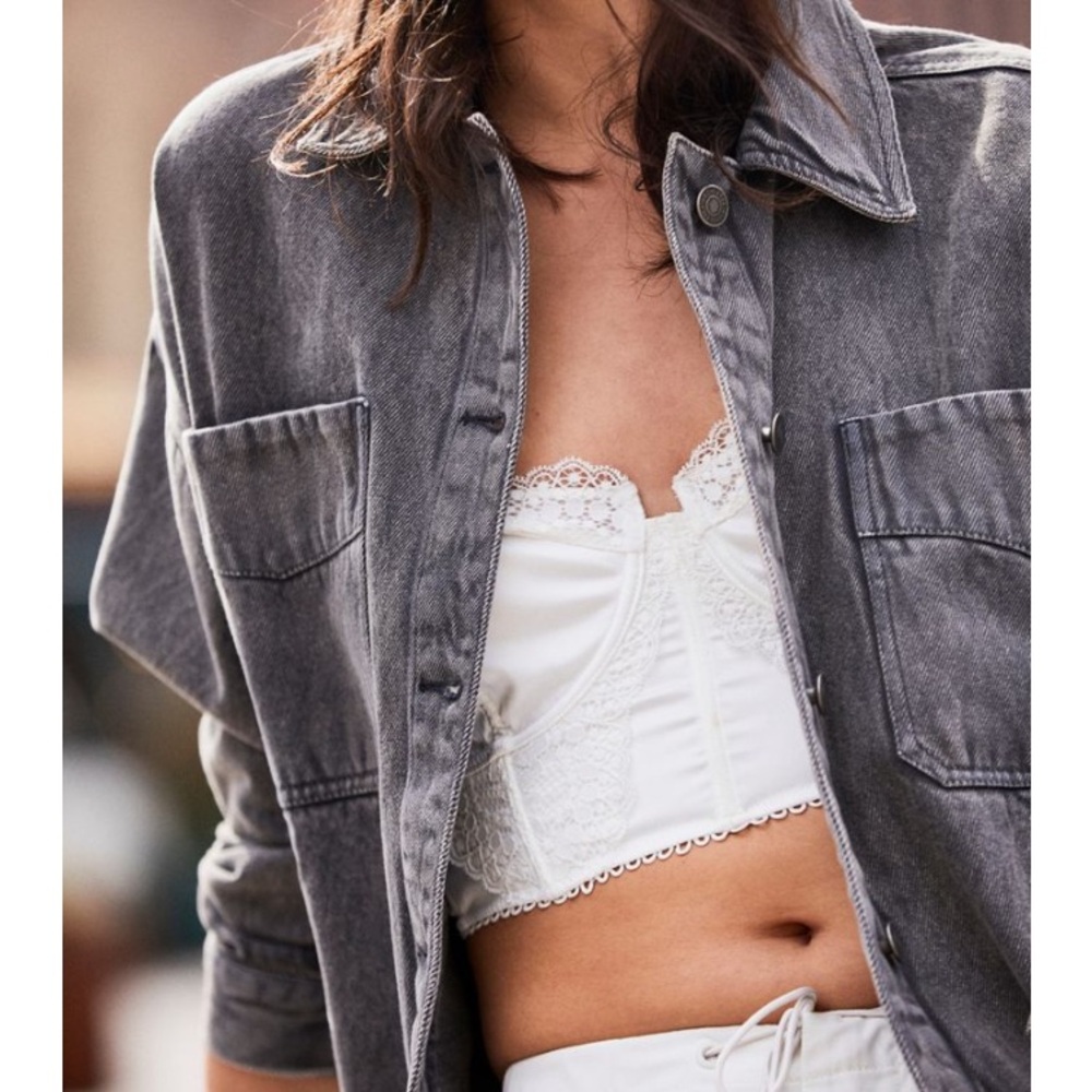 Free People intimately brand white corset